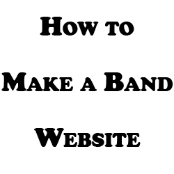 how to make a band website